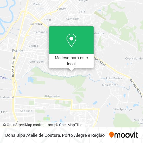 Dona Bipa Atelie de Costura mapa