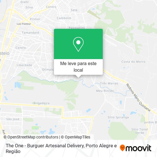 The One - Burguer Artesanal Delivery mapa