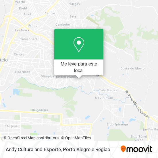 Andy Cultura and Esporte mapa