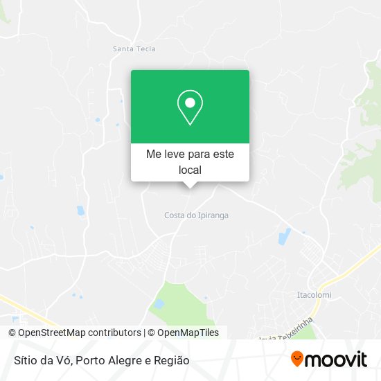 Sítio da Vó mapa