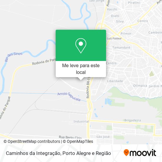 Caminhos da Integração mapa