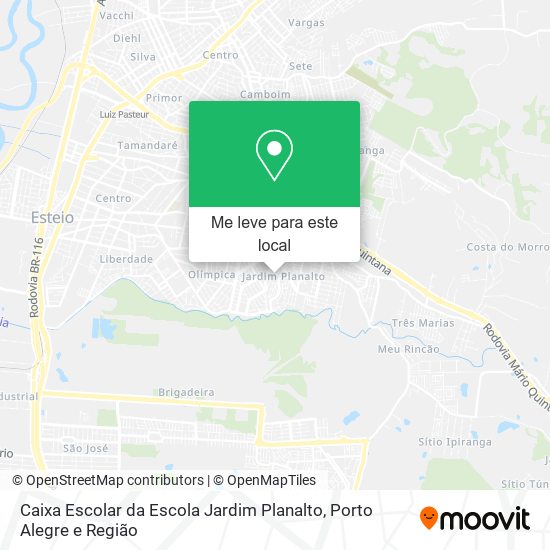 Caixa Escolar da Escola Jardim Planalto mapa