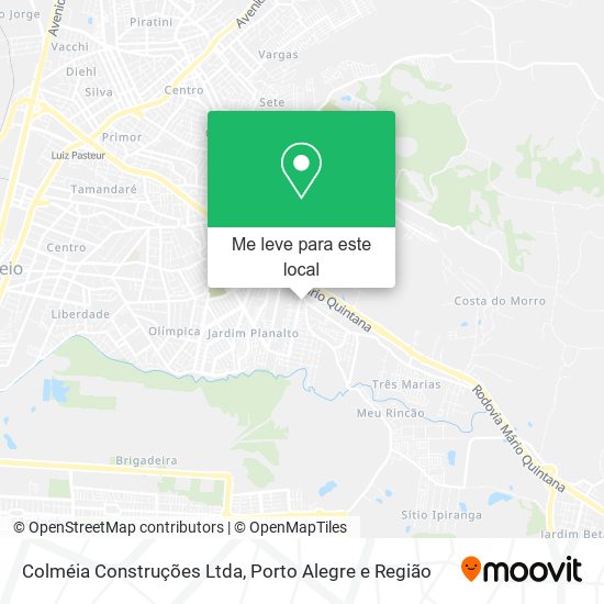 Colméia Construções Ltda mapa