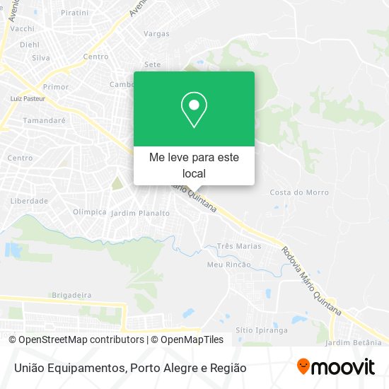 União Equipamentos mapa