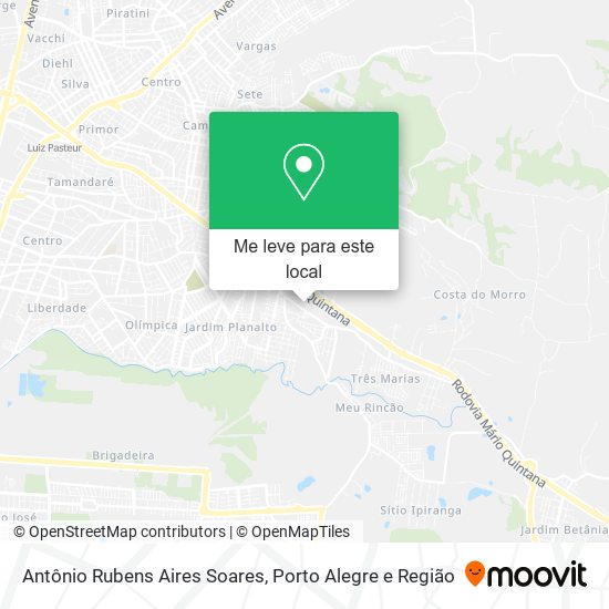 Antônio Rubens Aires Soares mapa
