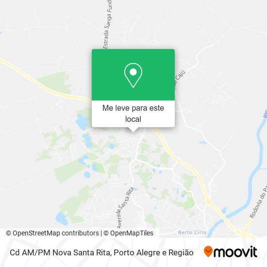 Cd AM/PM Nova Santa Rita mapa
