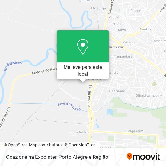 Ocazione na Expointer mapa