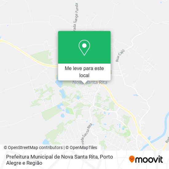Prefeitura Municipal de Nova Santa Rita mapa