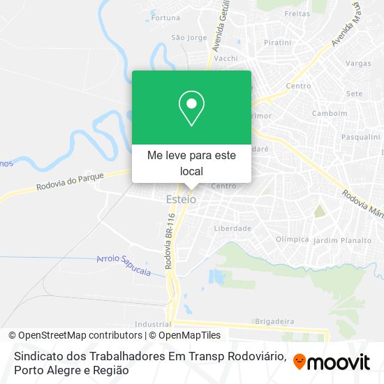 Sindicato dos Trabalhadores Em Transp Rodoviário mapa