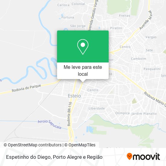 Espetinho do Diego mapa