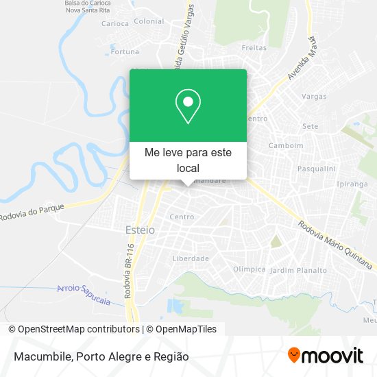Macumbile mapa