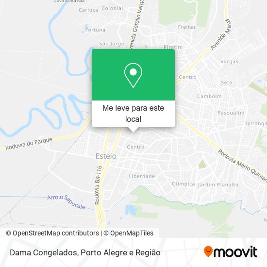 Dama Congelados mapa