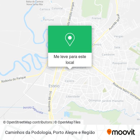 Caminhos da Podologia mapa