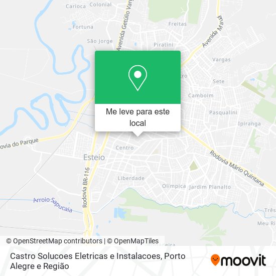 Castro Solucoes Eletricas e Instalacoes mapa
