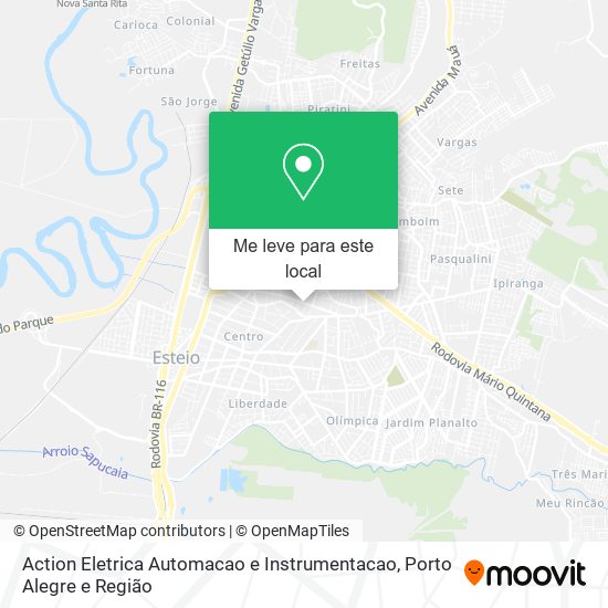 Action Eletrica Automacao e Instrumentacao mapa