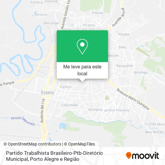 Partido Trabalhista Brasileiro-Ptb-Diretório Municipal mapa