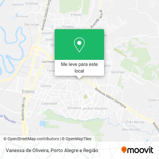 Vanessa de Oliveira mapa