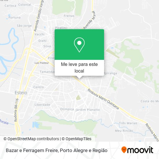 Bazar e Ferragem Freire mapa