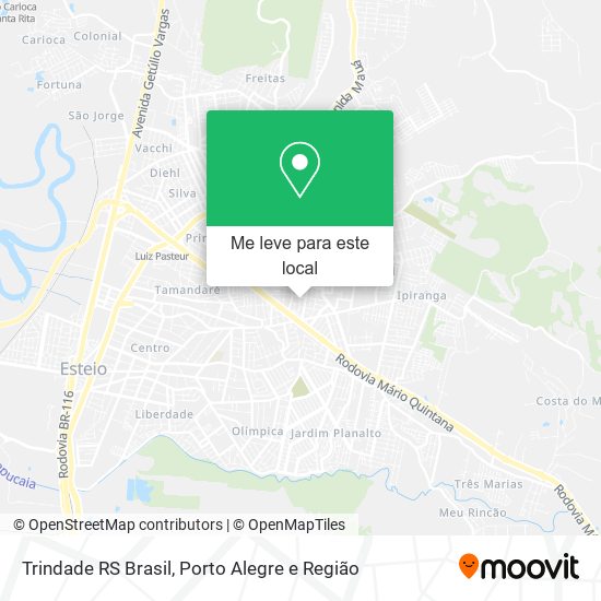 Trindade RS Brasil mapa