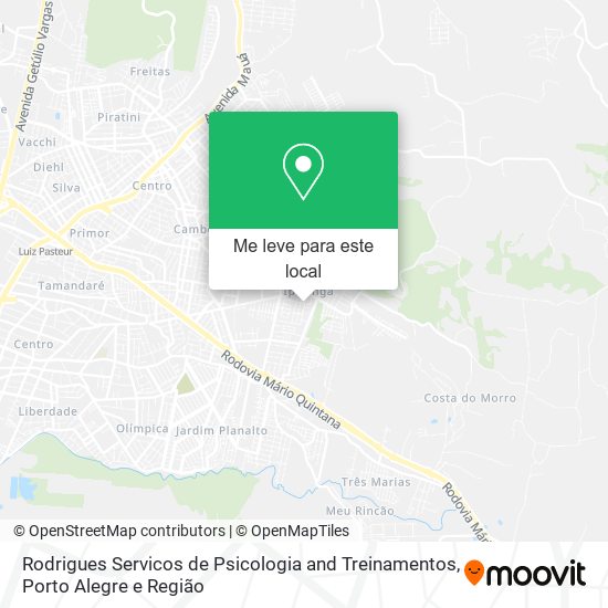 Rodrigues Servicos de Psicologia and Treinamentos mapa