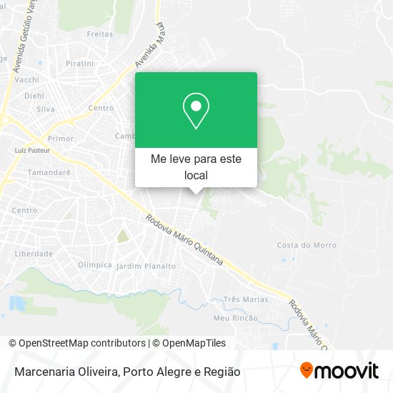 Marcenaria Oliveira mapa