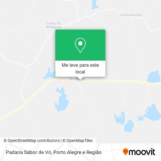 Padaria Sabor de Vó mapa