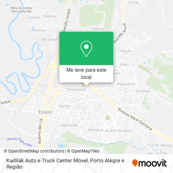 Kadilak Auto e Truck Center Móvel mapa