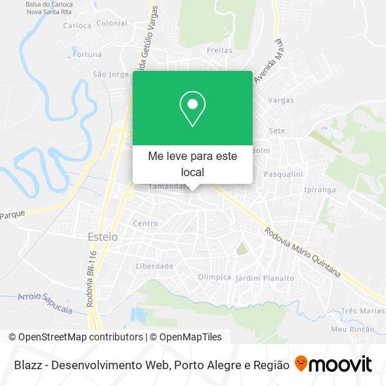 Blazz - Desenvolvimento Web mapa