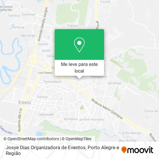 Josye Dias Organizadora de Eventos mapa