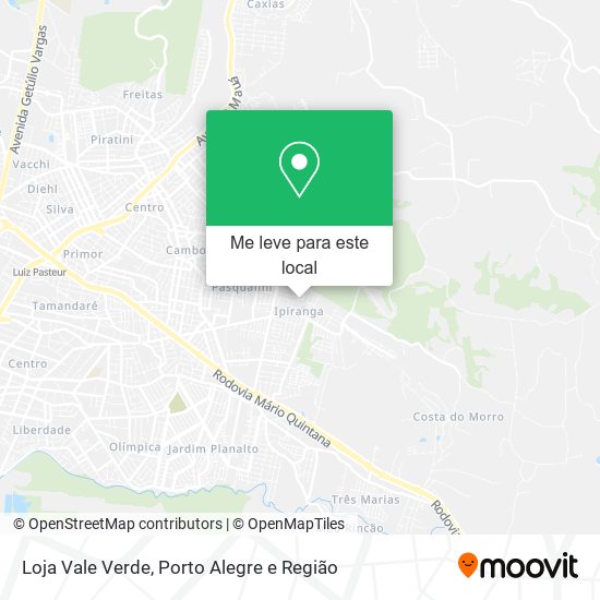 Loja Vale Verde mapa