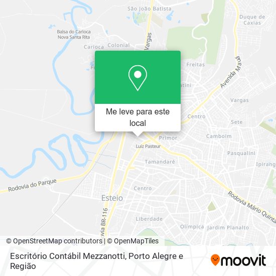 Escritório Contábil Mezzanotti mapa