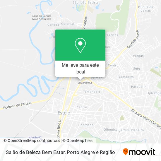 Salão de Beleza Bem Estar mapa