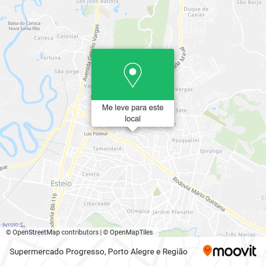 Supermercado Progresso mapa