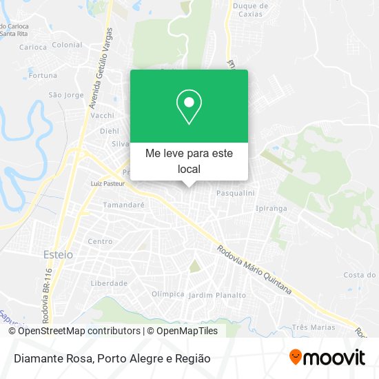 Diamante Rosa mapa