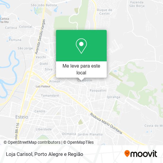 Loja Carisol mapa