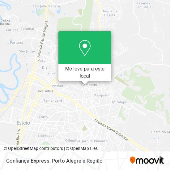 Confiança Express mapa