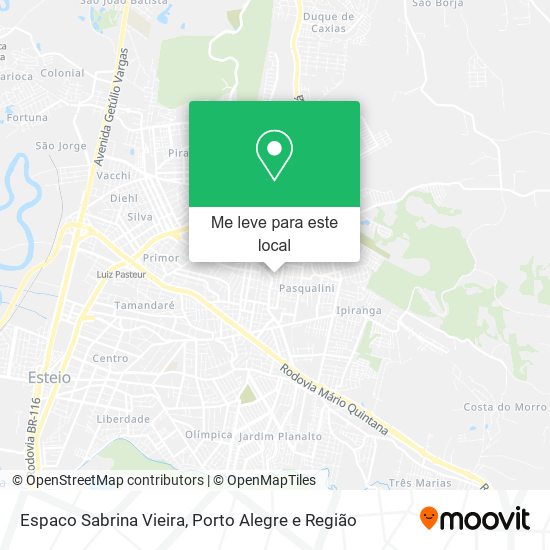 Espaco Sabrina Vieira mapa