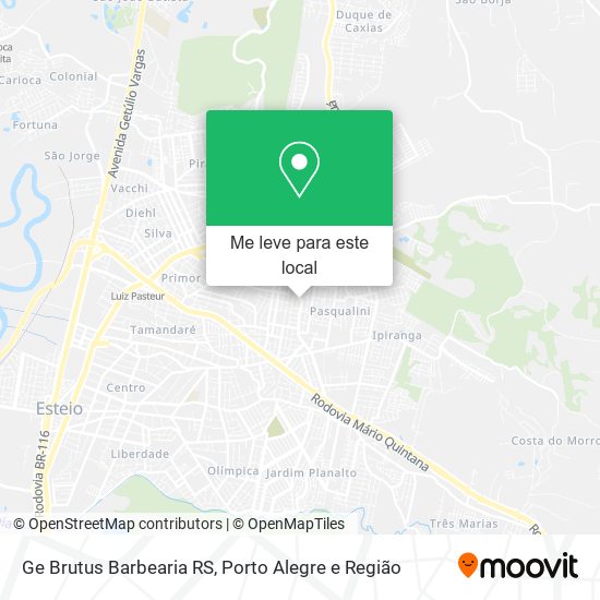 Ge Brutus Barbearia RS mapa