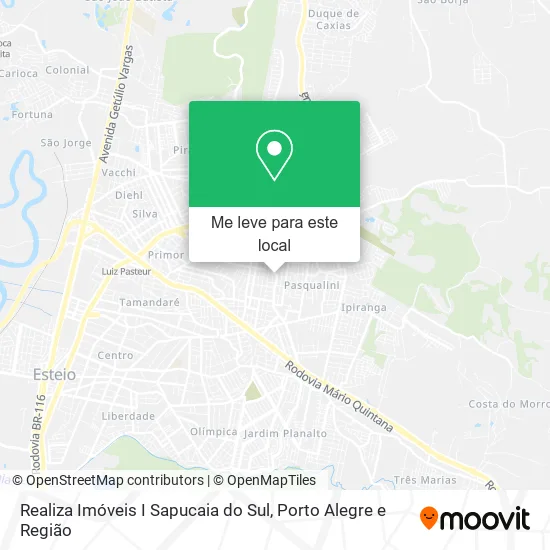 Realiza Imóveis I Sapucaia do Sul mapa