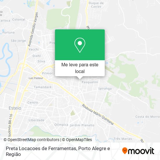 Preta Locacoes de Ferramentas mapa