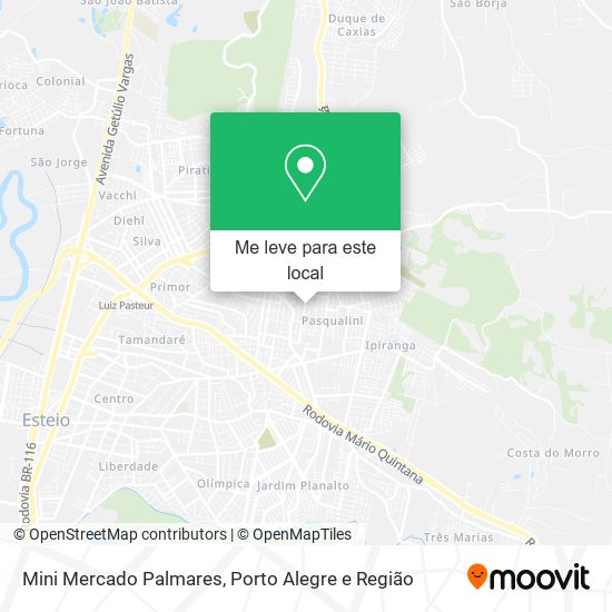Mini Mercado Palmares mapa