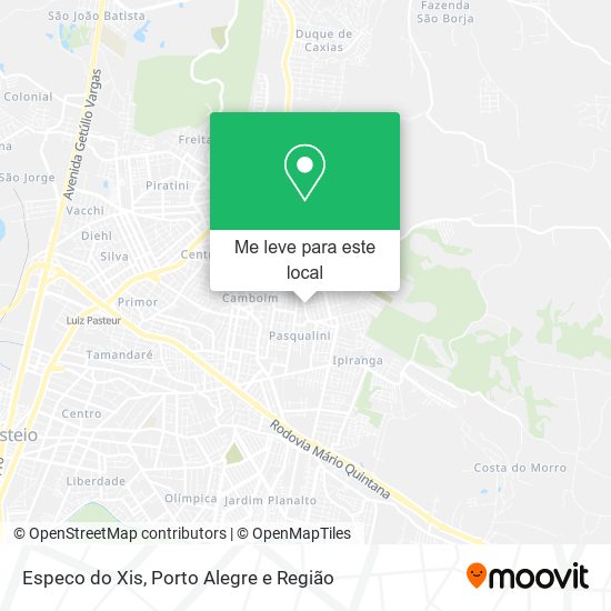Especo do Xis mapa