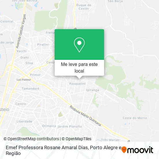 Emef Professora Rosane Amaral Dias mapa