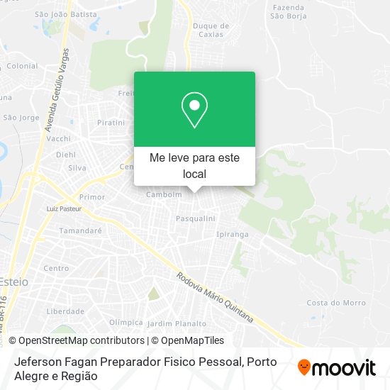 Jeferson Fagan Preparador Fisico Pessoal mapa