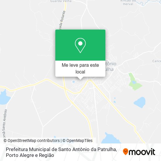 Prefeitura Municipal de Santo Antônio da Patrulha mapa