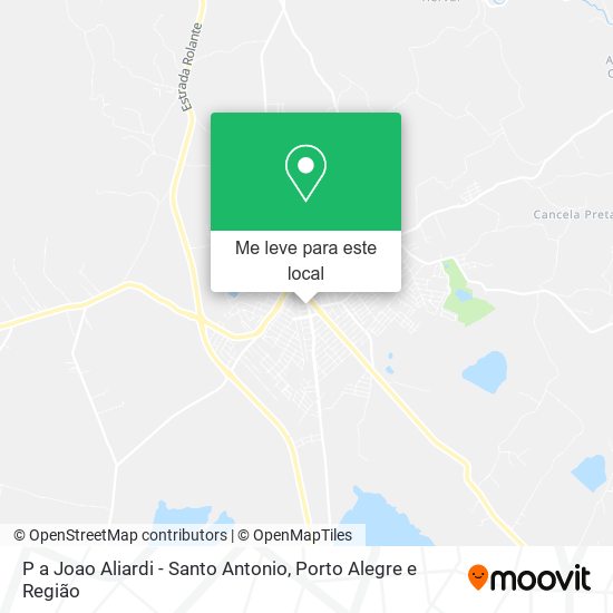 P a Joao Aliardi - Santo Antonio mapa