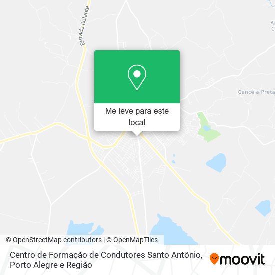 Centro de Formação de Condutores Santo Antônio mapa