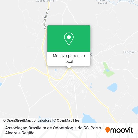 Associaçao Brasileira de Odontologia do RS mapa