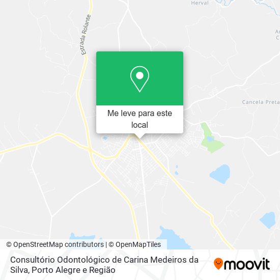 Consultório Odontológico de Carina Medeiros da Silva mapa