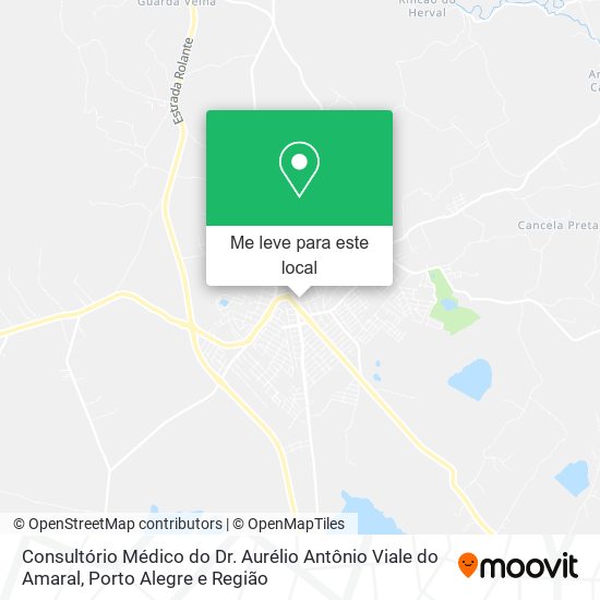 Consultório Médico do Dr. Aurélio Antônio Viale do Amaral mapa